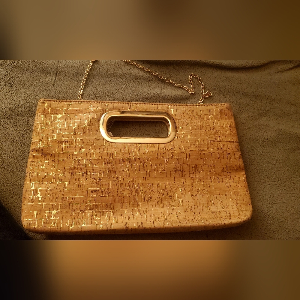 JNB Cork clutch bag